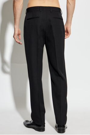 Versace Wool trousers with a crease