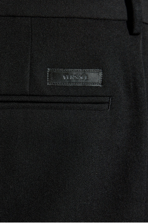 Versace Wool trousers with a crease