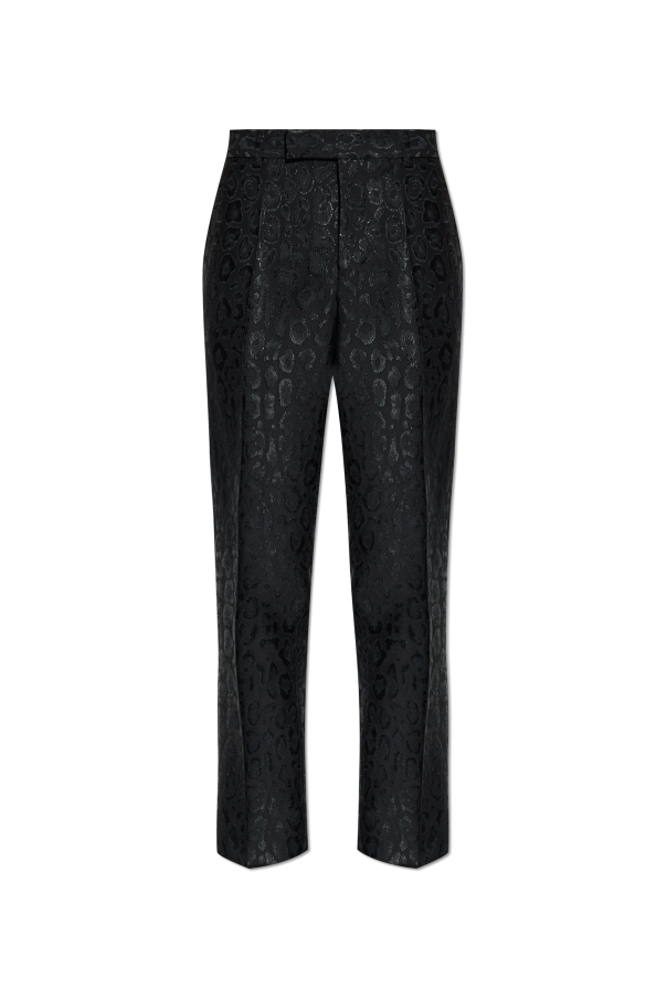 Trousers with lurex thread od Versace