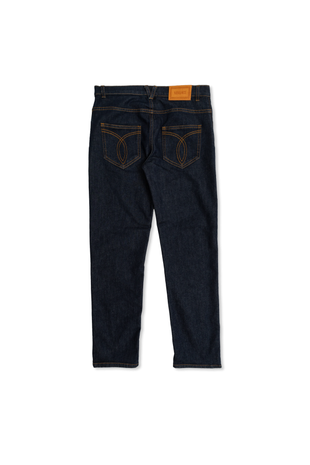 Versace Kids Jeansy z logo