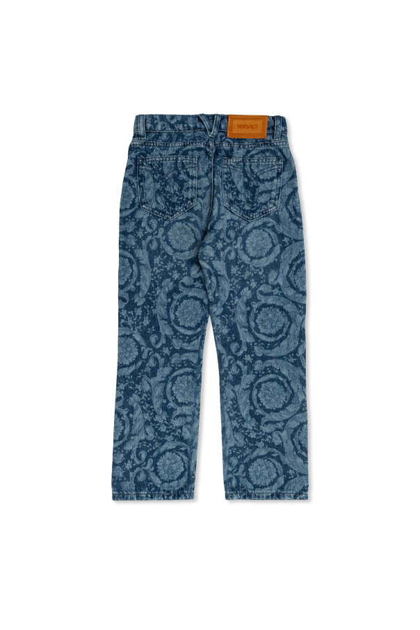 Versace Kids Jeans mit "barocco"-Muster