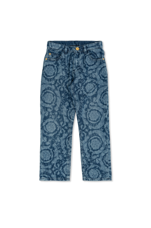 Jeans with 'barocco' pattern