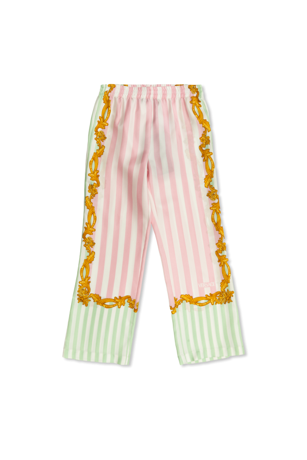 Silk trousers od Versace Kids