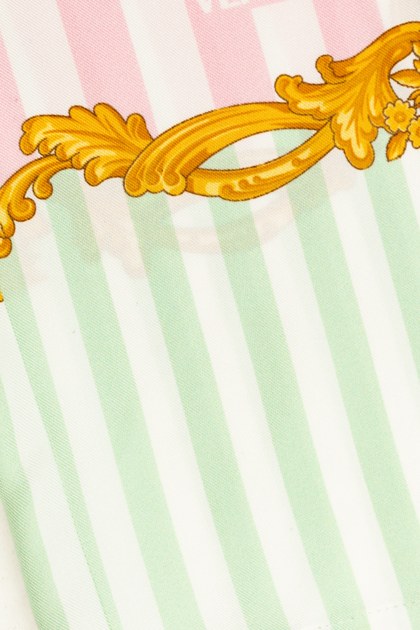 Versace Kids Pantalones de seda