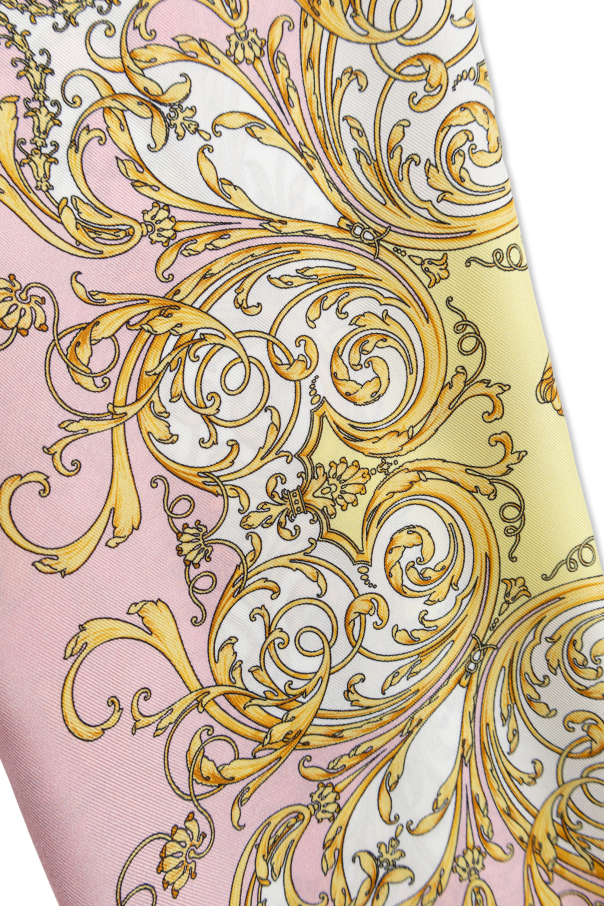 Versace Kids Calças de seda de corte largo