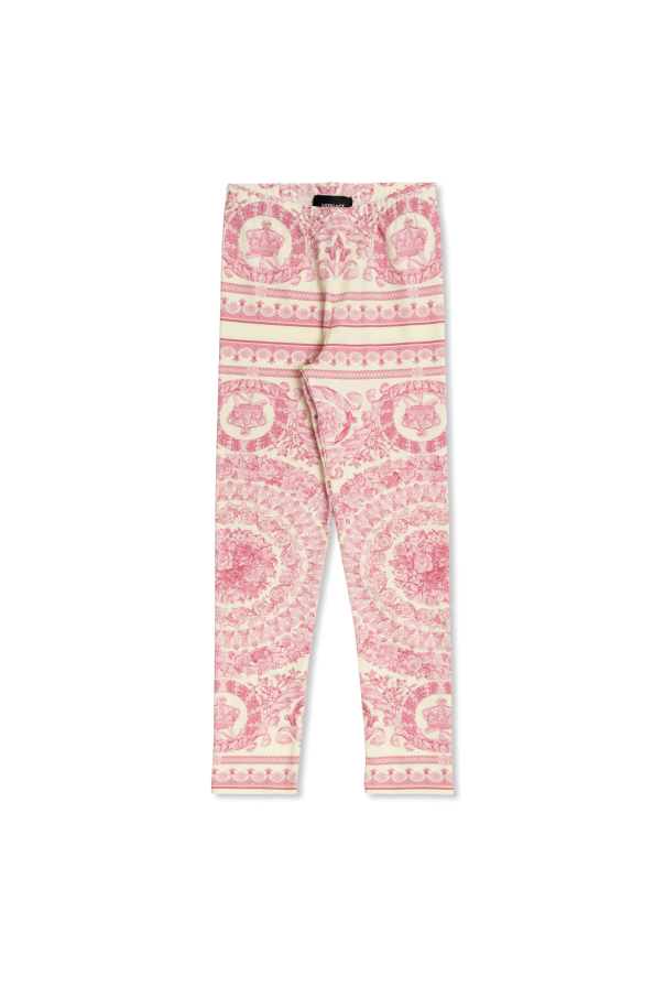 Leggings with "barocco" print od Versace Kids