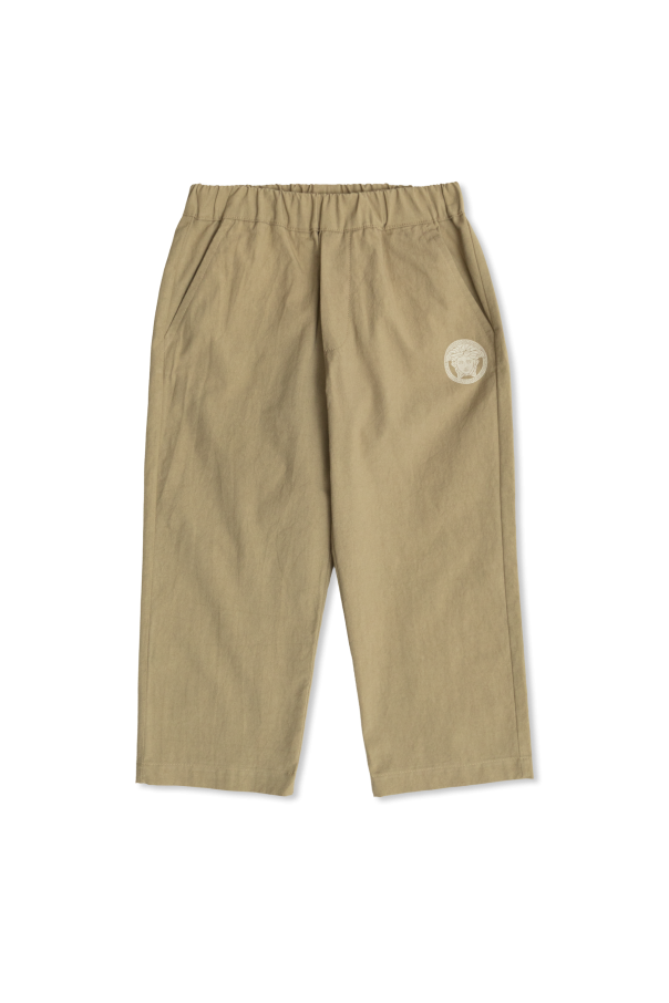 Trousers with logo od Versace Kids