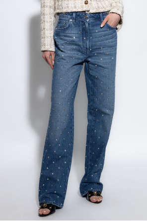 Versace Jeans mit glänzenden Kristallen