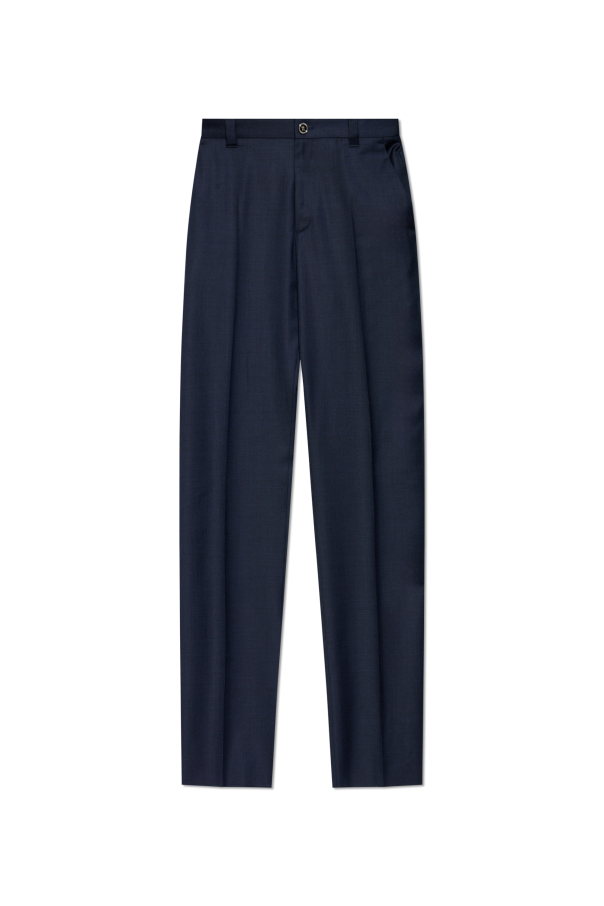 Wool trousers with crease od Versace
