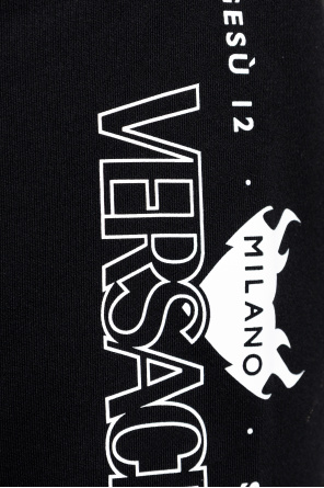 Versace Pantalones de chándal con logo