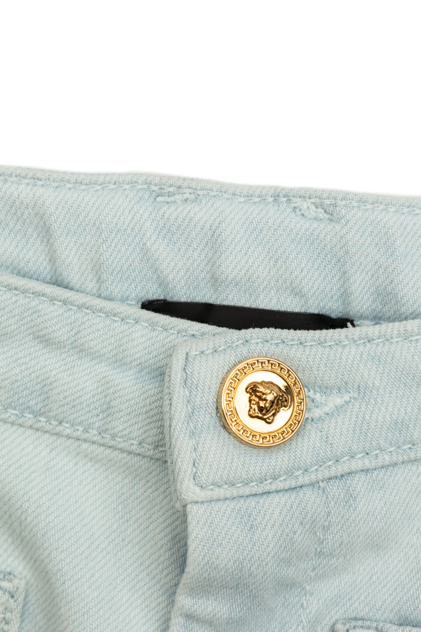 Versace Kids Vaqueros de pernera acampanada
