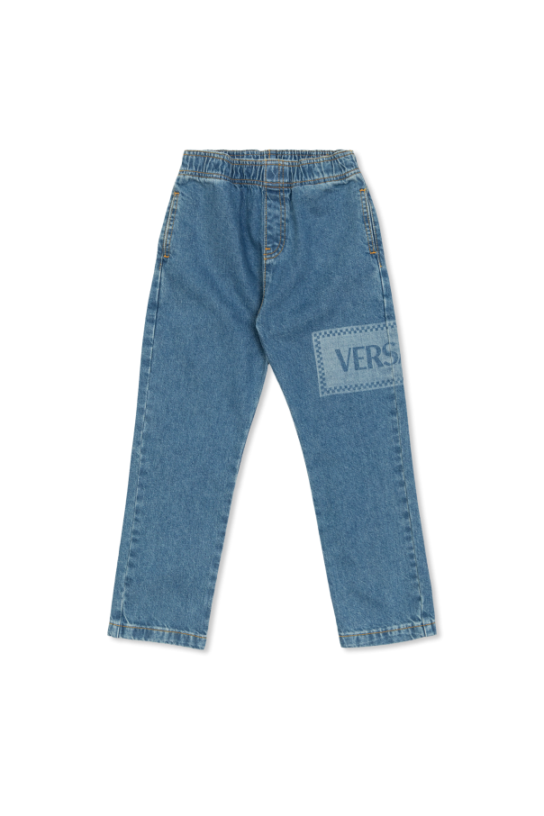 Jeans with logo od Versace Kids