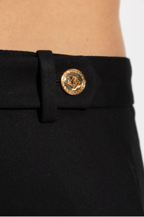 Versace Baumwollhose mit Ziernaht an den Hosenbeinen