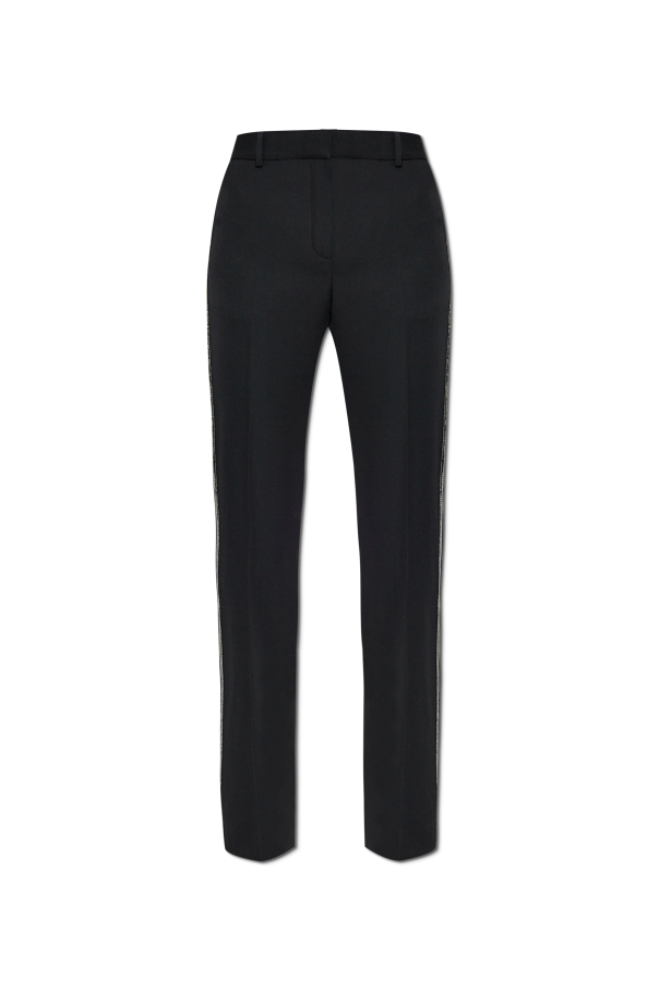 Versace Pants with Shimmering Side Stripes