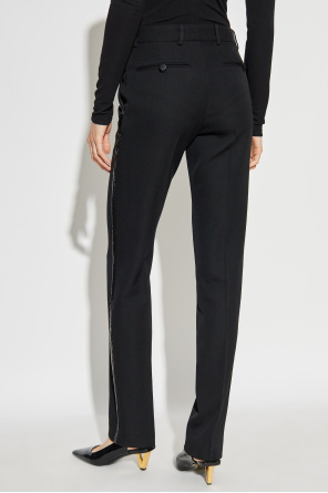 Versace Pants with Shimmering Side Stripes