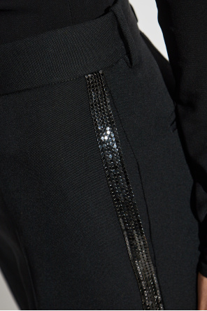 Versace Pants with Shimmering Side Stripes