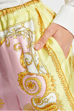 Versace Silk straight-leg trousers