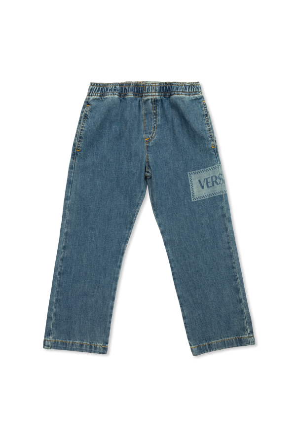Jeans with logo od Versace Kids