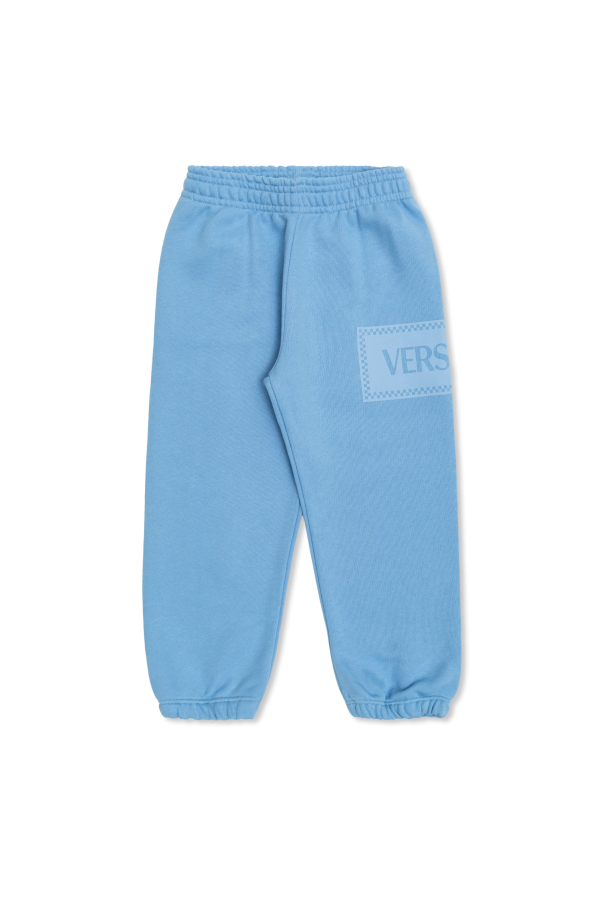 Versace Kids Spodnie  z logo