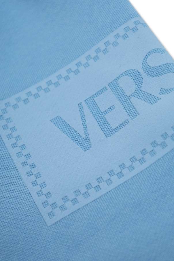 Versace Kids Spodnie  z logo