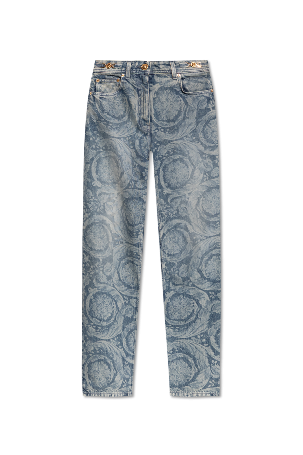 Jeans with "Barocco" pattern od Versace