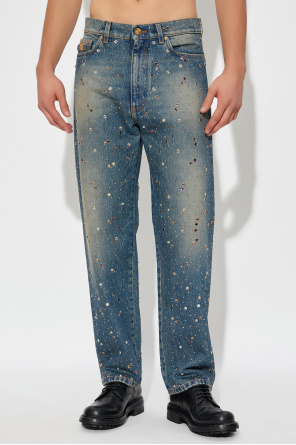 Versace Jeans mit glänzenden Applikationen