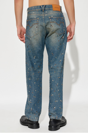 Versace Jeans mit glänzenden Applikationen