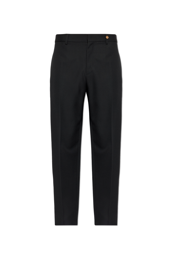 Wool pleated trousers od Versace