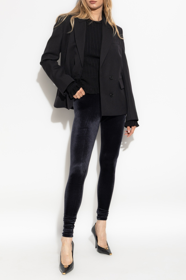 Versace Velvet leggings