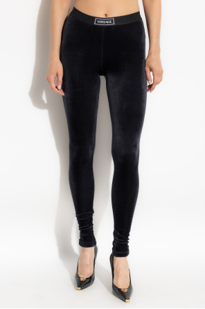 Versace Velvet leggings