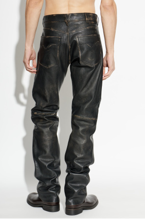 Versace Leather trousers