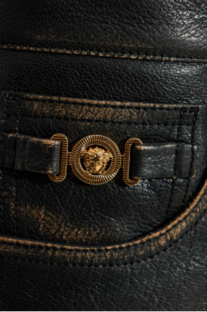 Versace Leather trousers