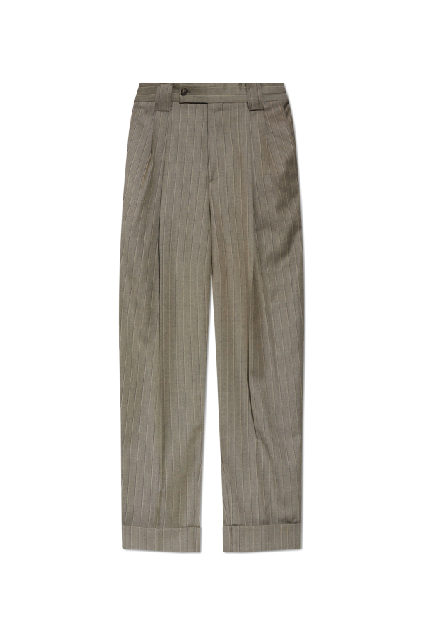 Wool trousers with a striped pattern od Versace