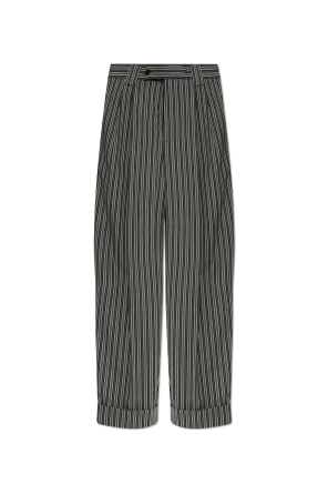 Striped pattern trousers
