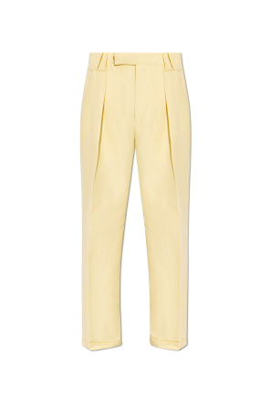 Creased trousers