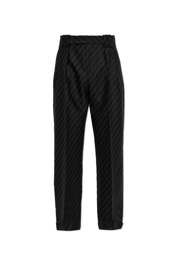 Wool pleated trousers od Versace