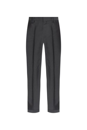 Creased trousers