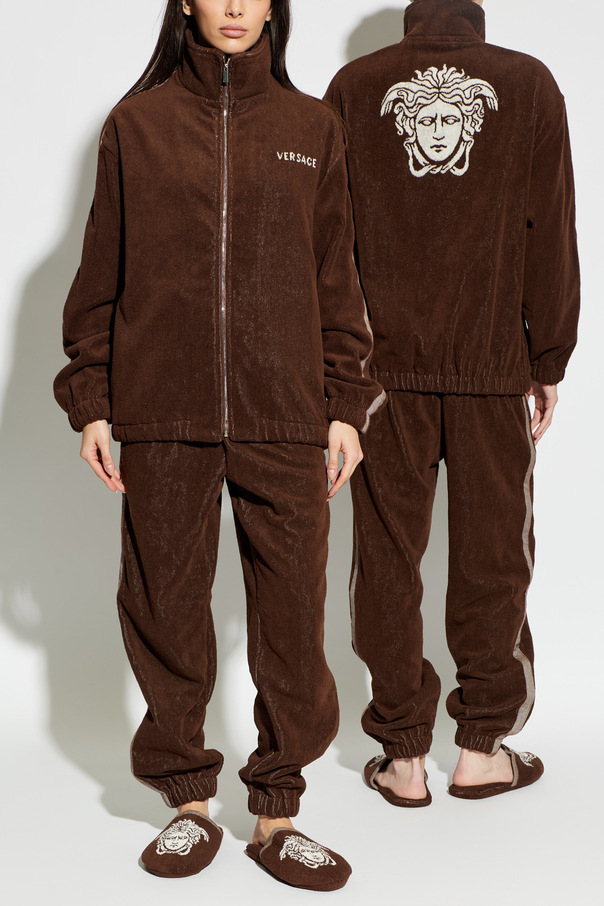 Versace Home Terry cotton pants