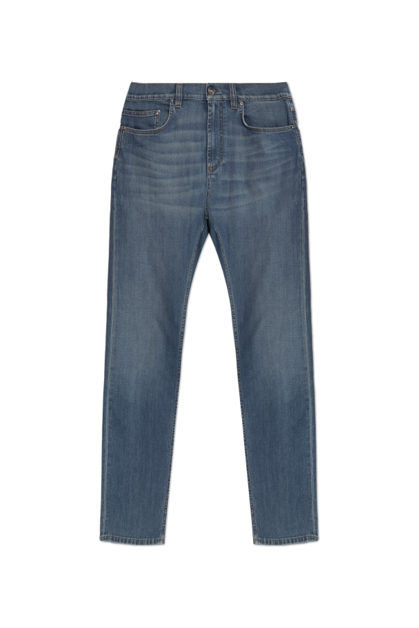Jeans with tapered legs od Versace