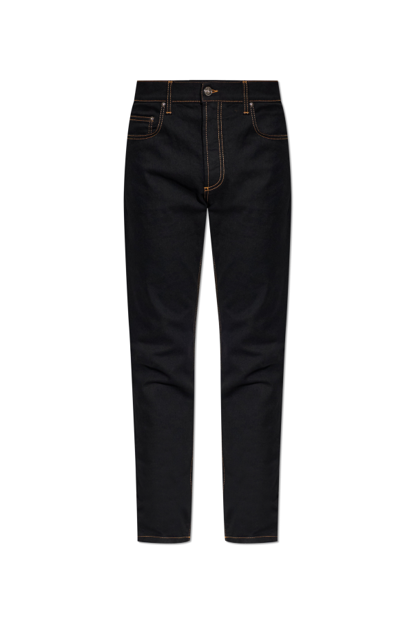 Jeans with tapered legs od Versace