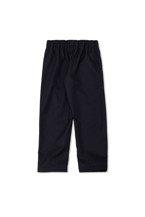 Versace Kids Bawełniane spodnie