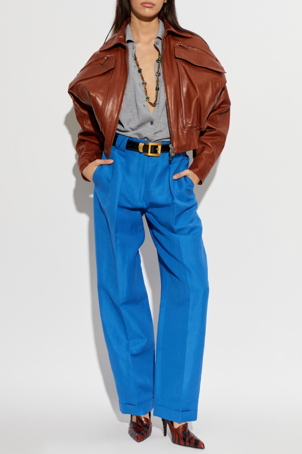 Versace Pleated trousers