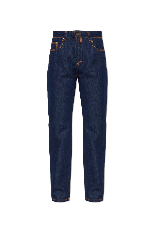 Jeans with slightly tapered legs od Versace