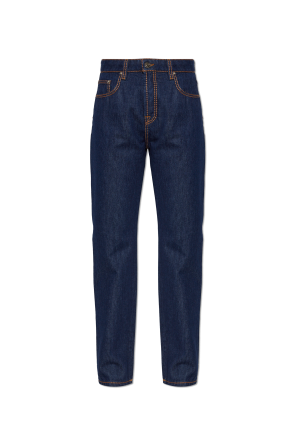 Jeans with slightly tapered legs