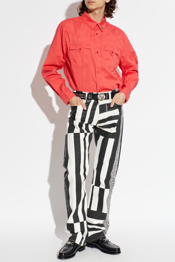 Versace Jeans with stripe pattern