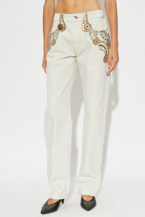 Versace Jeans with shimmering appliqués