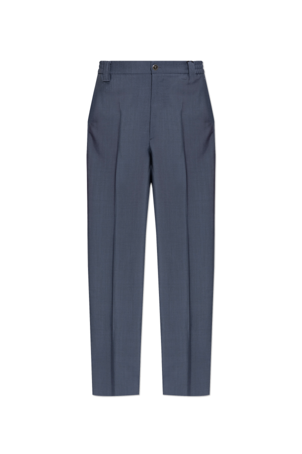 Wool pleated trousers od Versace