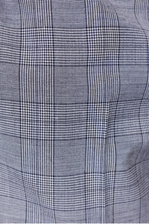 Versace Wool trousers with a check pattern