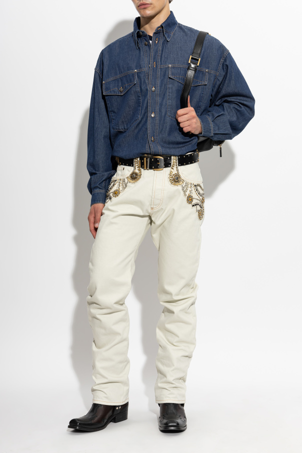 Versace Jeans mit Applikationen
