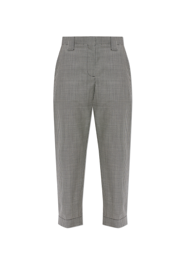 Wool plaid trousers od Versace